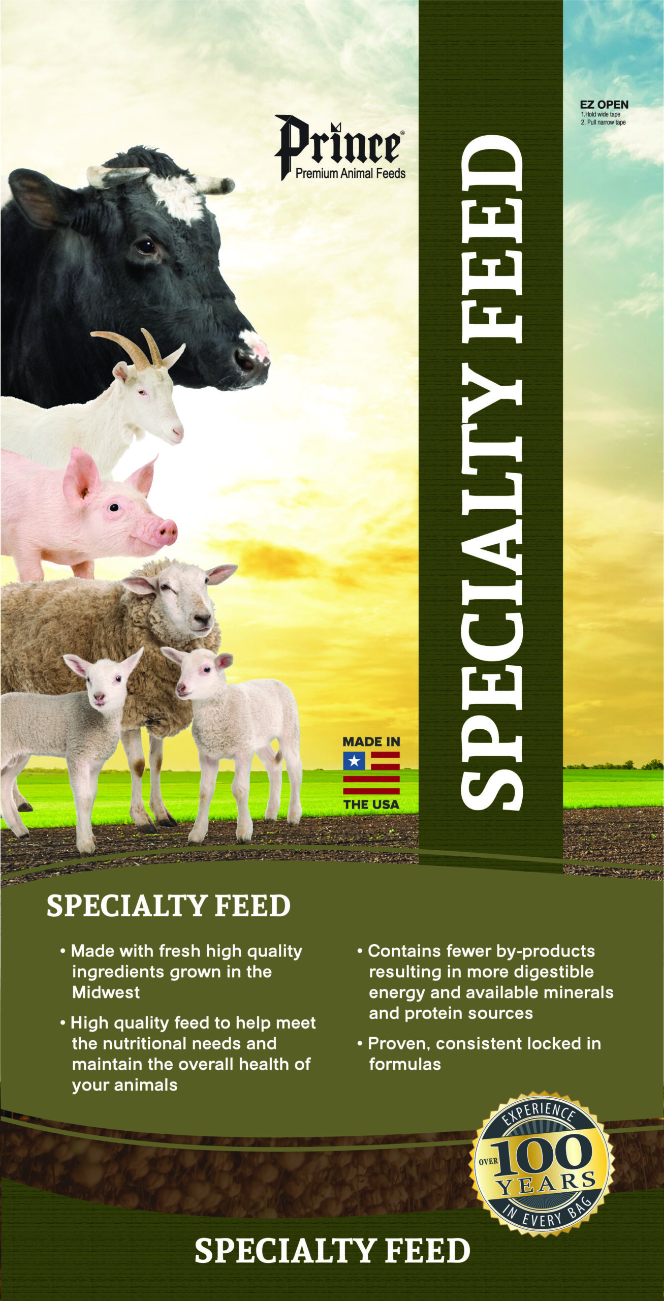Prince Premium Sheep & Goat Feed Packaging
